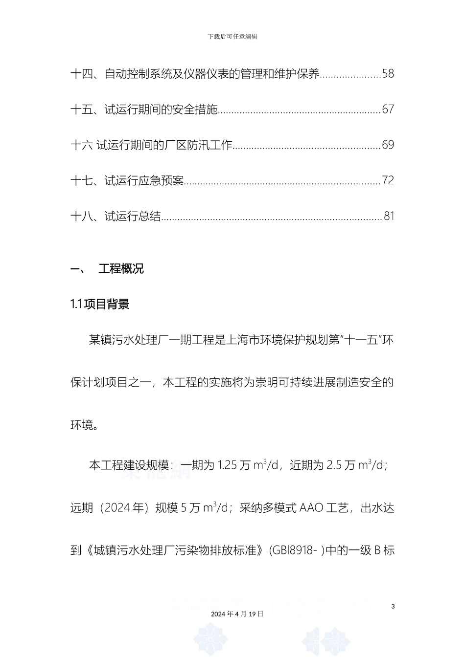 污水处理AAO工艺调试方案范本_第3页