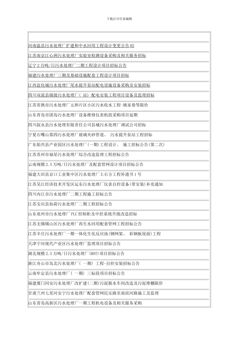 污水处理厂工程招标模板_第2页