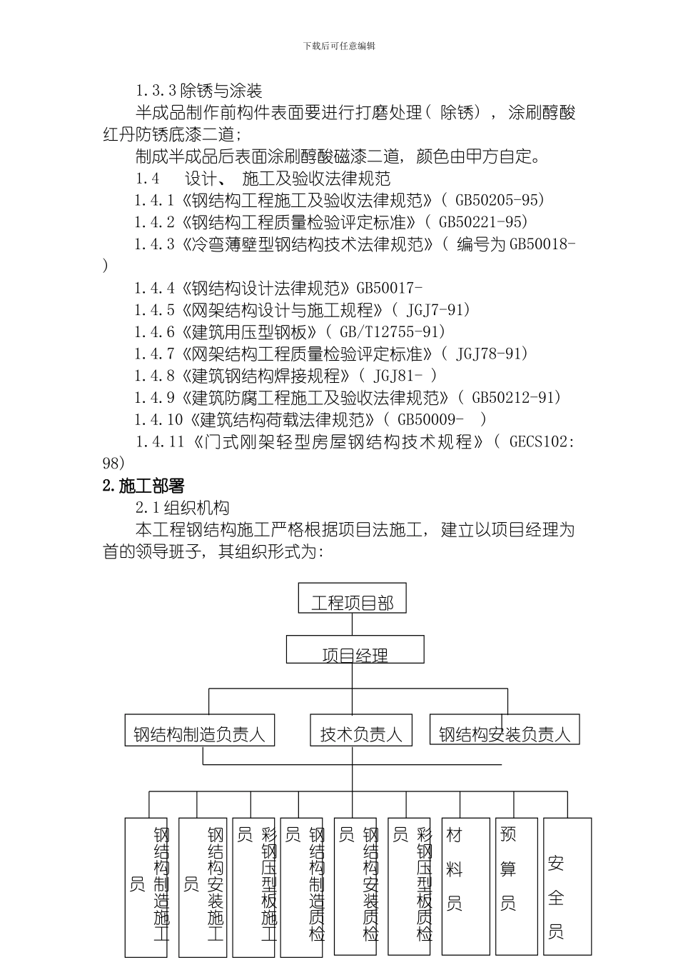 河南春基钢结构施工方案模板_第3页