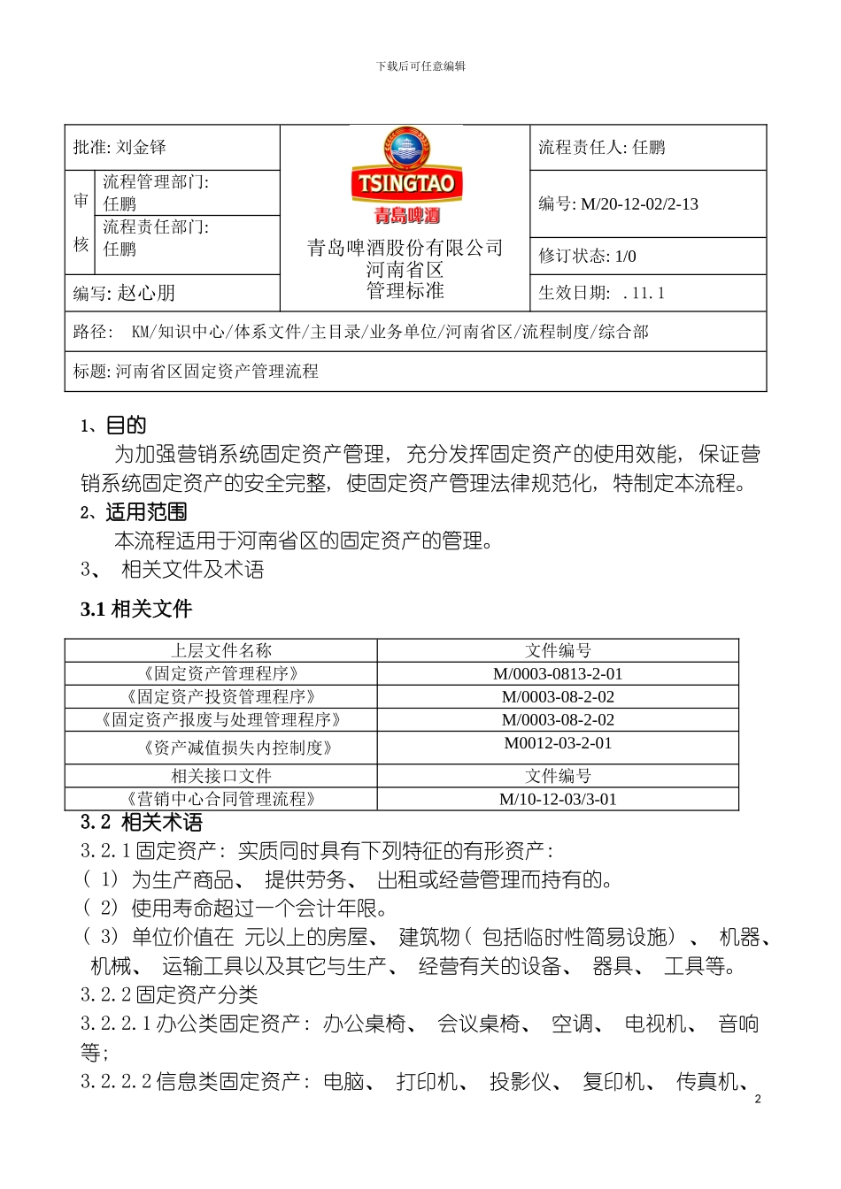 河南省区固定资产管理流程模板_第2页