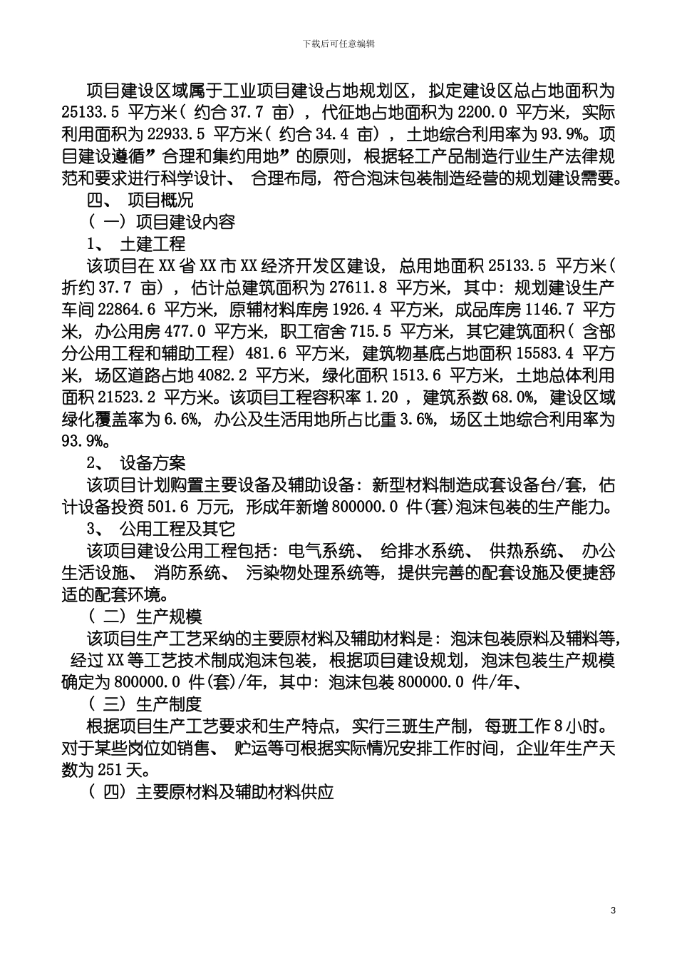 泡沫包装项目可行性研究报告摩森咨询·十三五规划模板_第3页