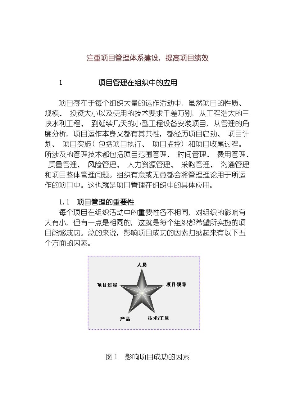 注重项目管理体系建设提高项目绩效样本模板_第2页