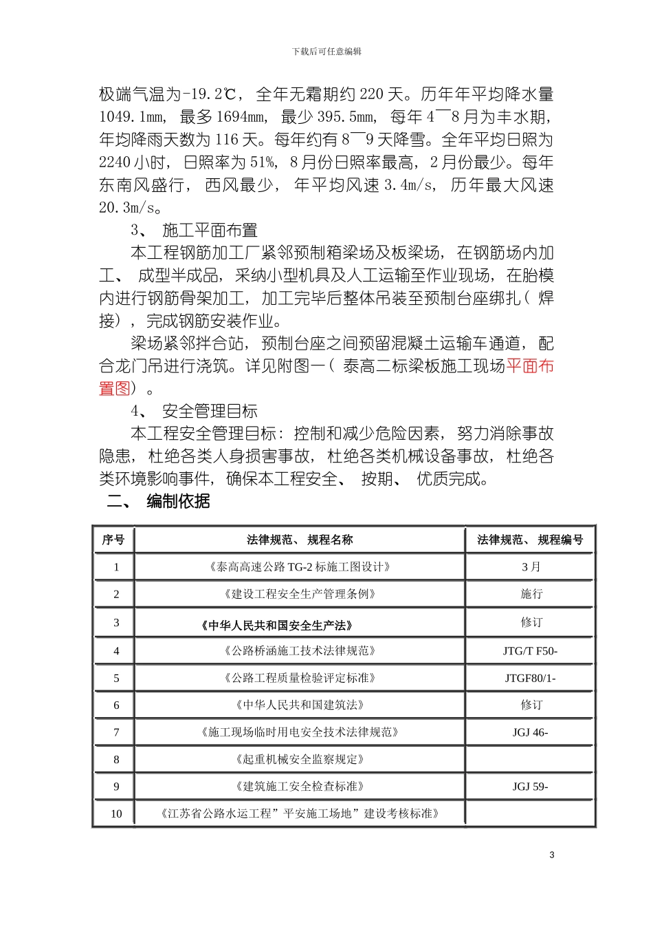 泰镇高速梁板预制施工方案模板_第3页