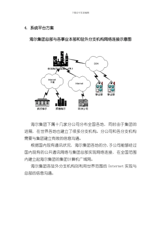 海尔集团网络方案样本