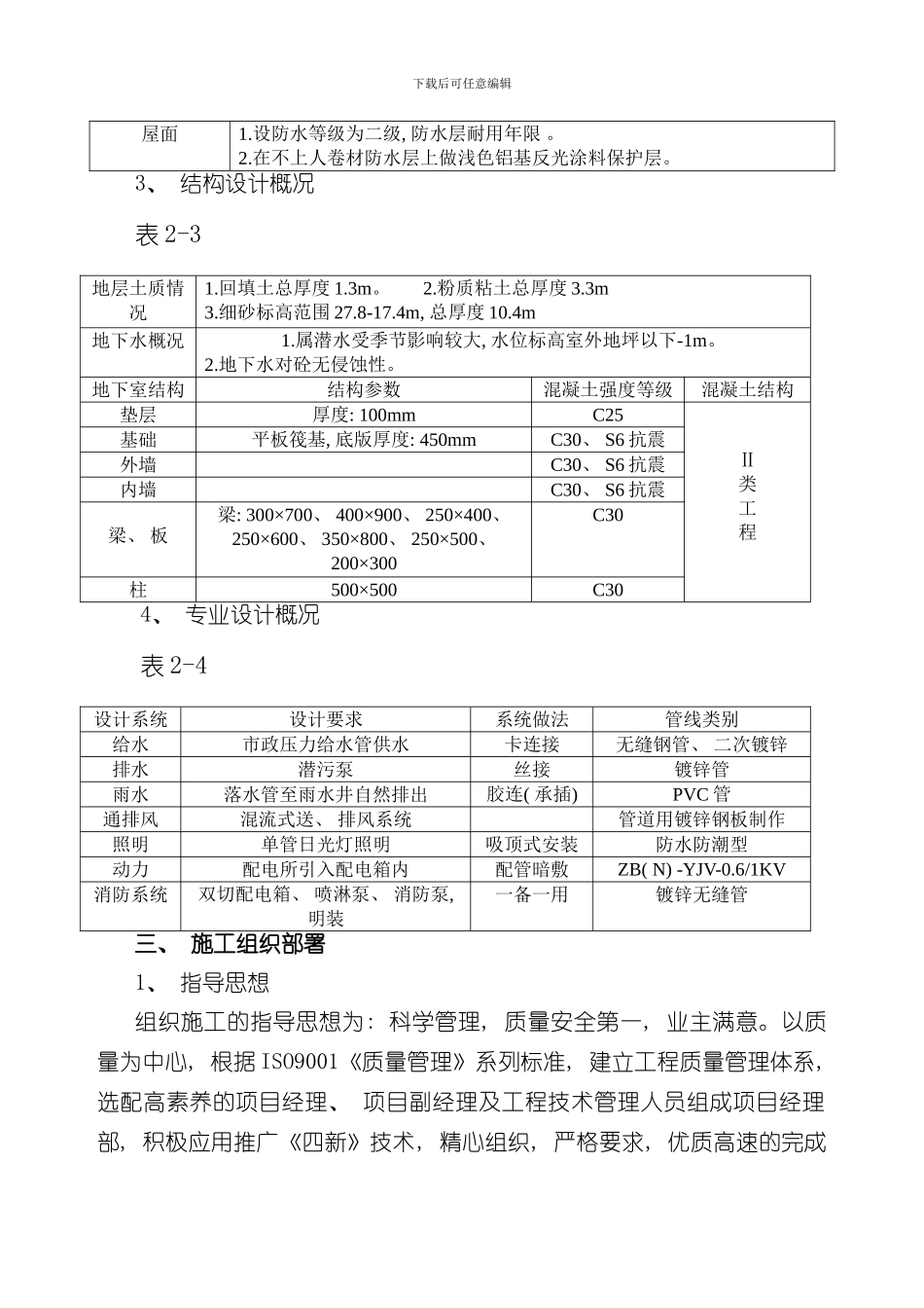 消防水池施工组织设计样本_第3页