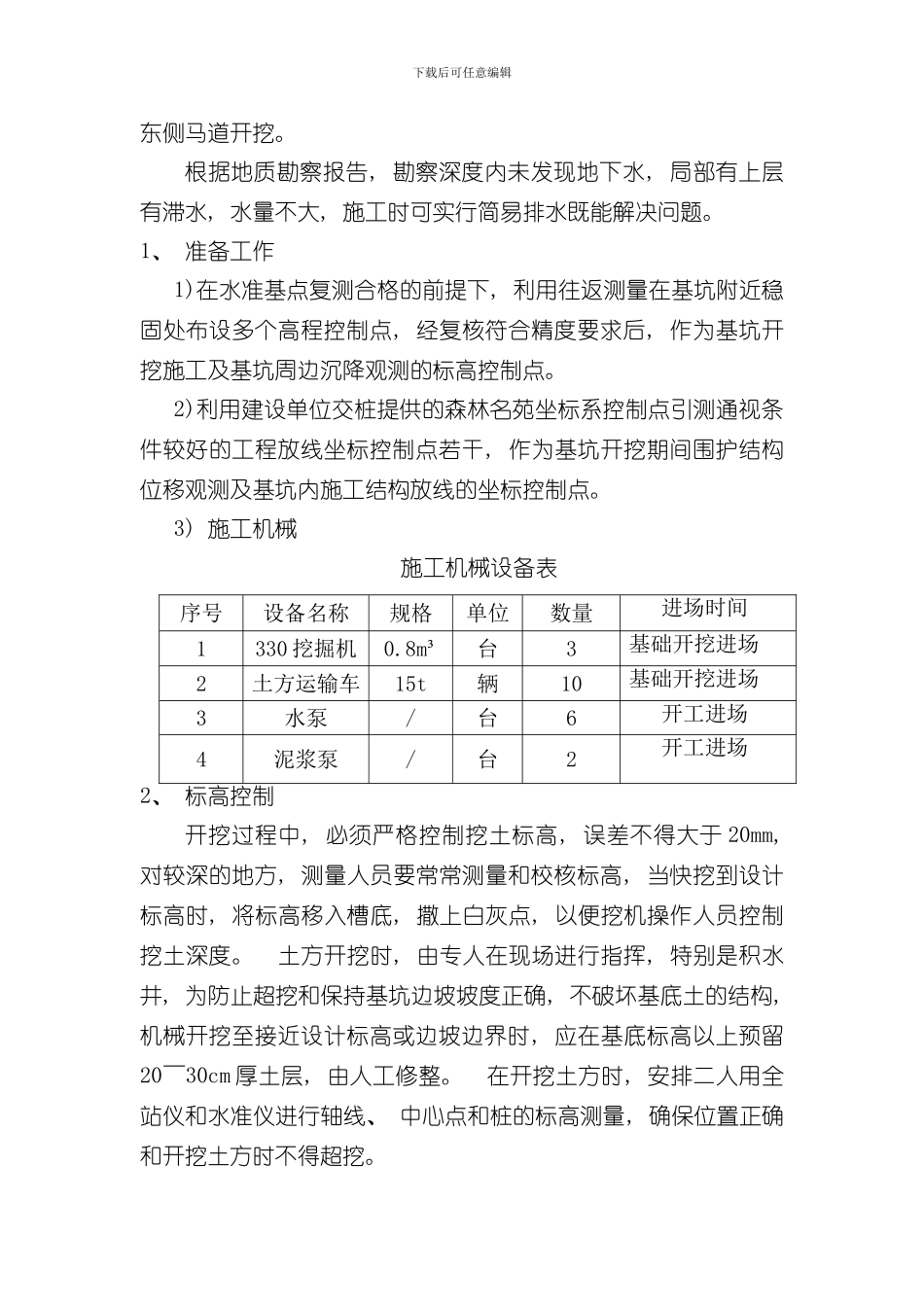 深基坑开挖方案样本_第3页