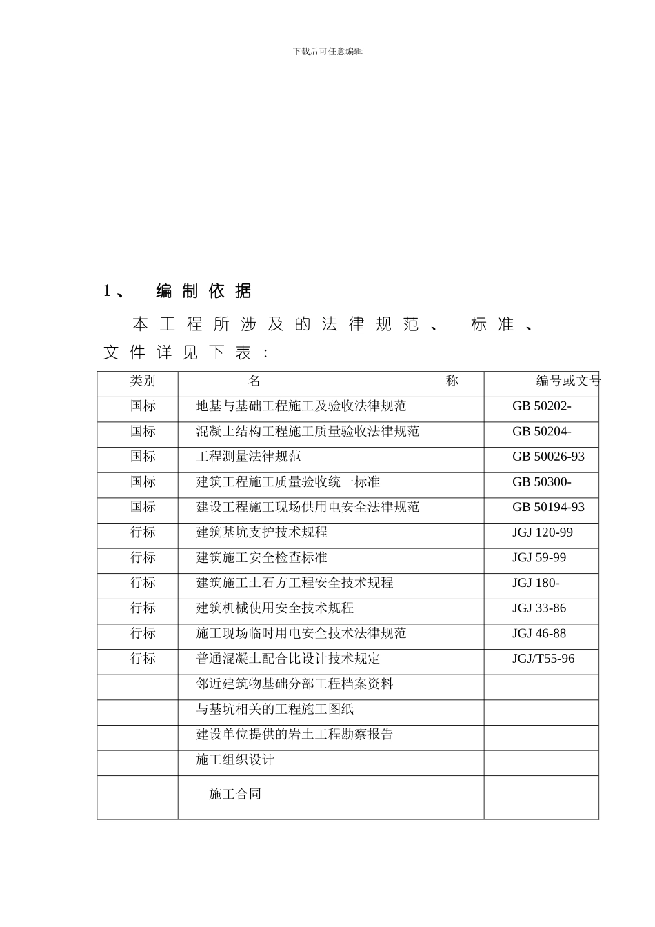 深基坑支护放坡施工方案样本_第3页