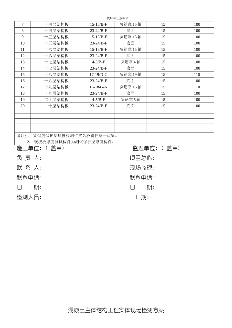 混凝土主体结构工程实体现场检测方案样本_第2页