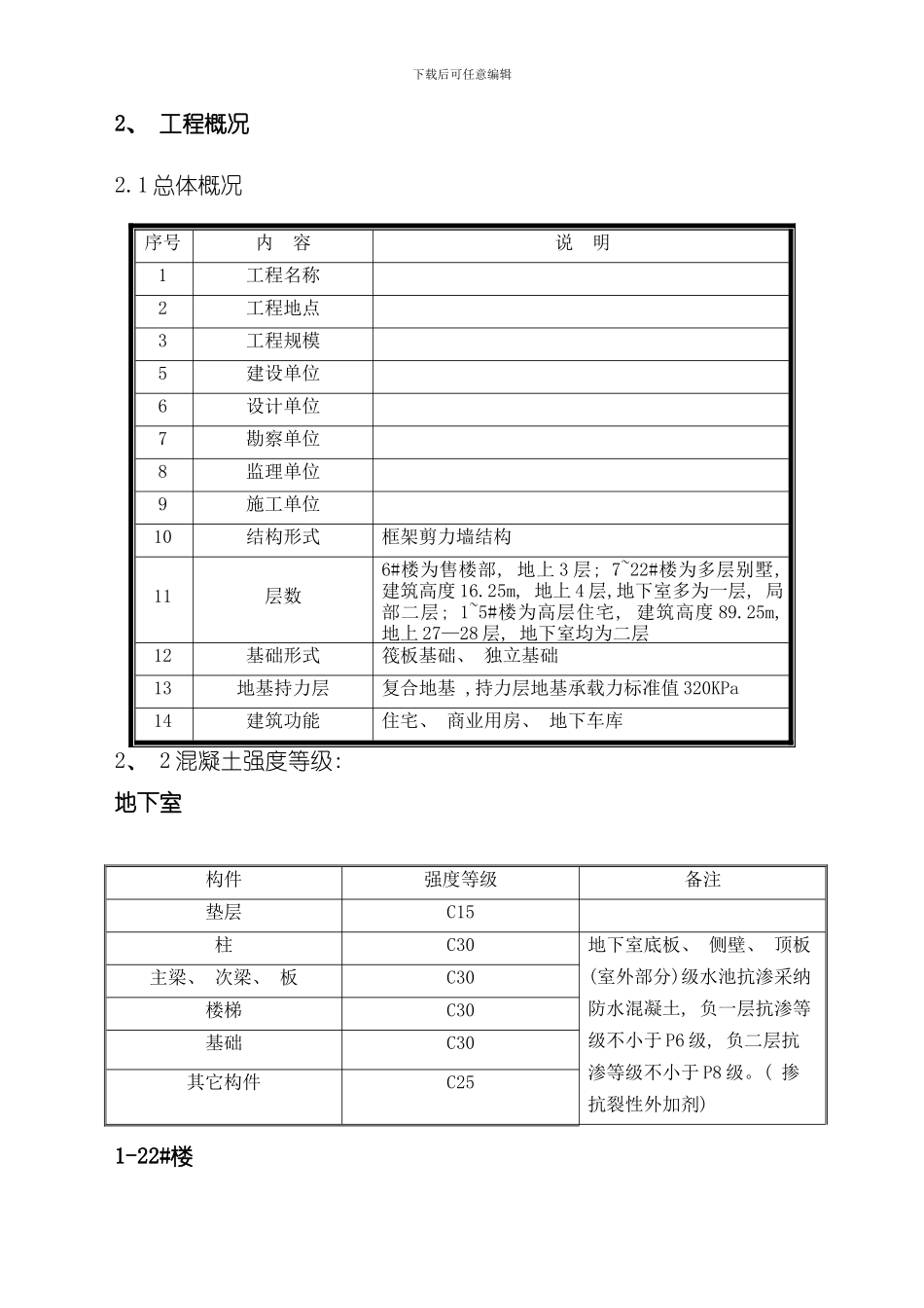混凝土施工方案样稿样本_第3页
