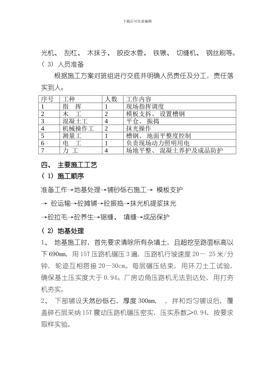 混凝土路面施工方案完整版样本_第2页