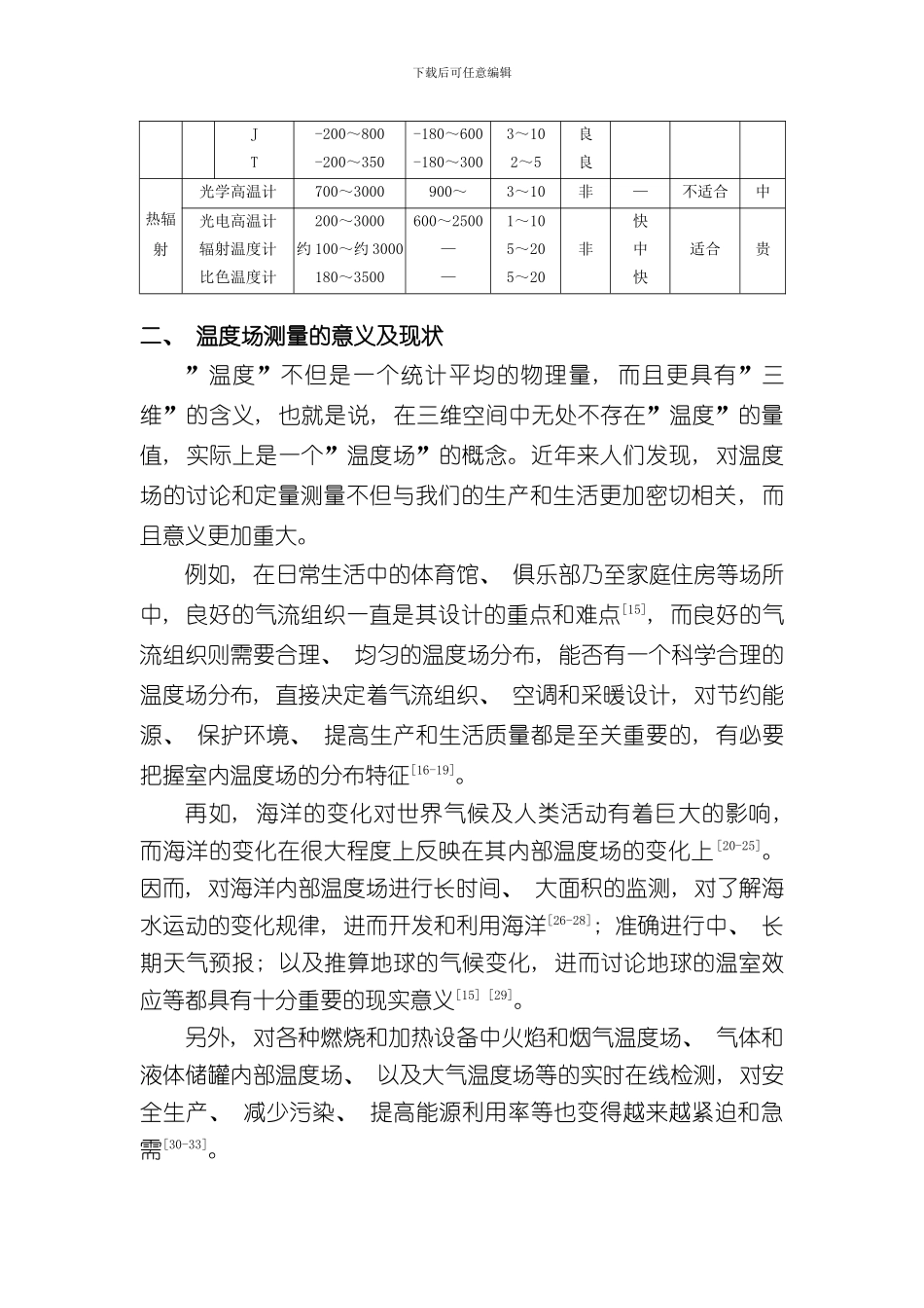温度场声学测量方法与技术的文献综述样本_第3页
