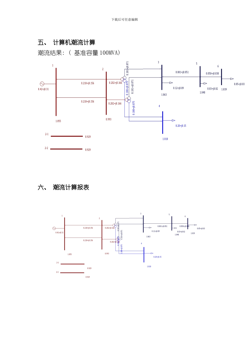 潮流计算课程设计报告样本_第3页