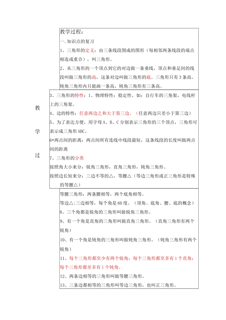 人教版四年级三角形复习_第2页