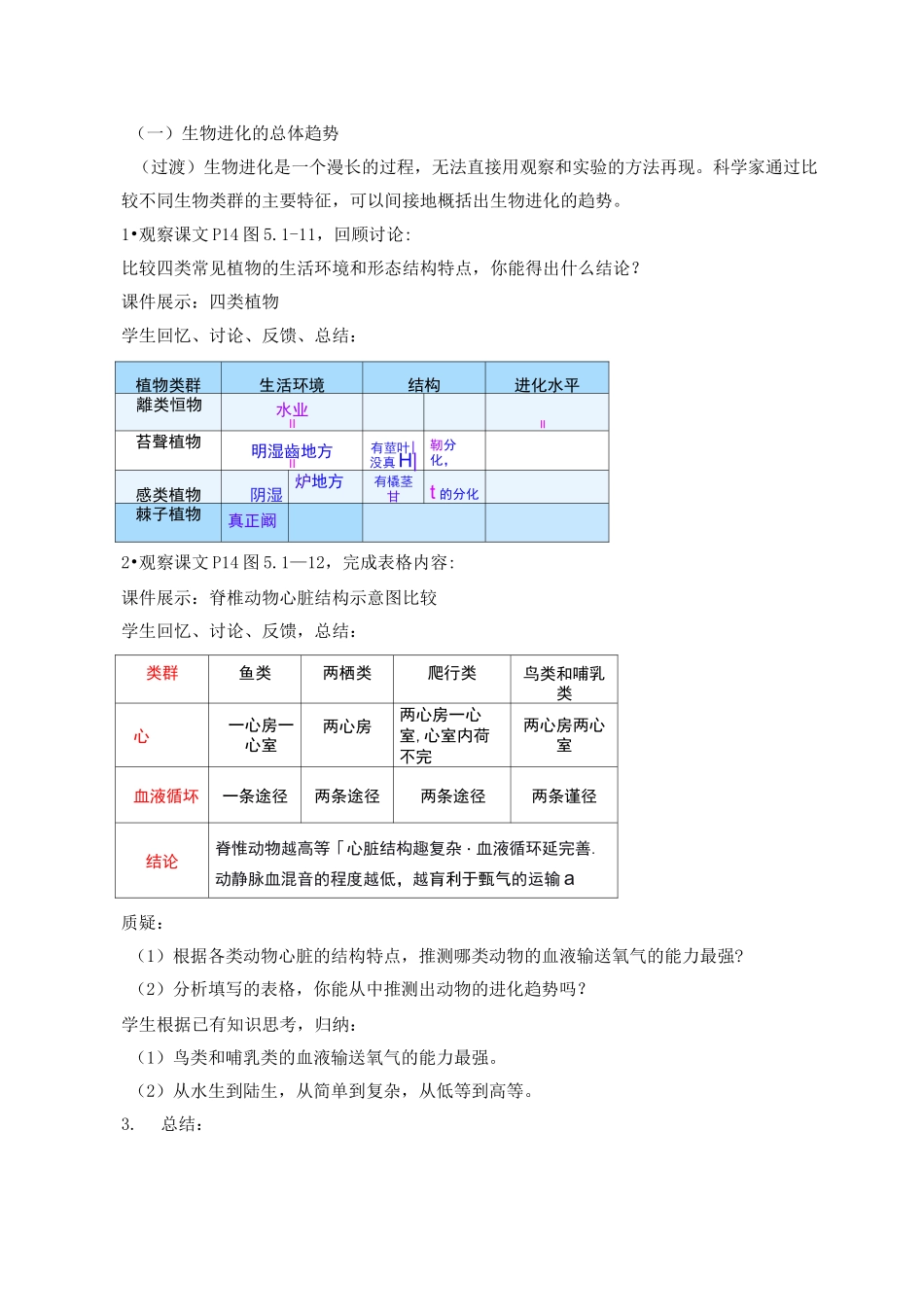 《生物进化的历程》教案_第2页