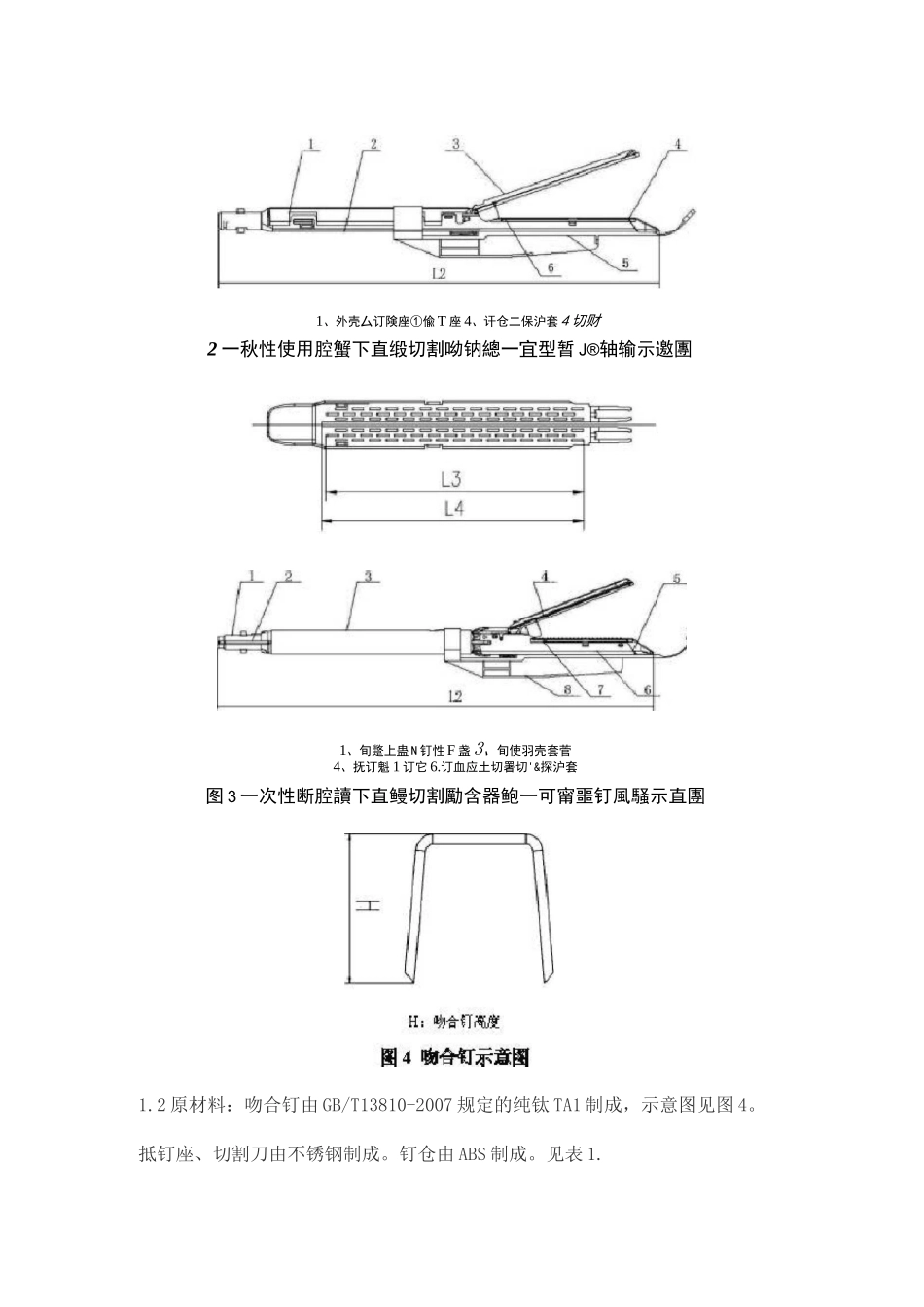 一次性使用腔镜下直线切割吻合器及组件产品技术要求tianzhuchangyun_第2页