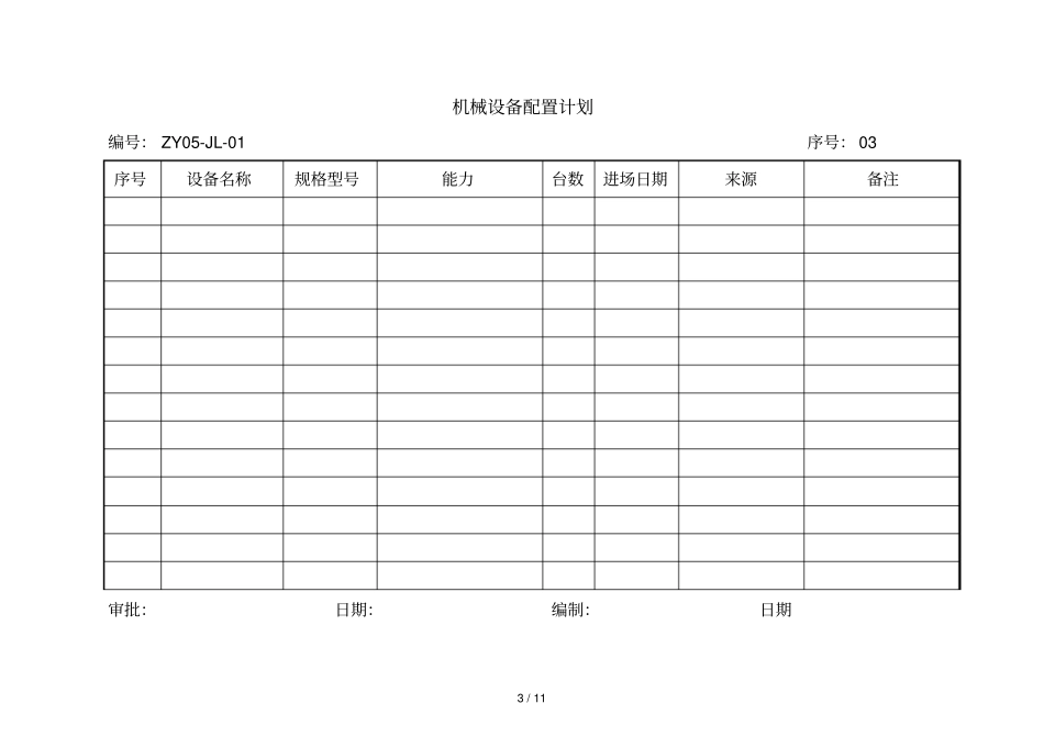 监视和测量装置周期检定完整计划书_第3页