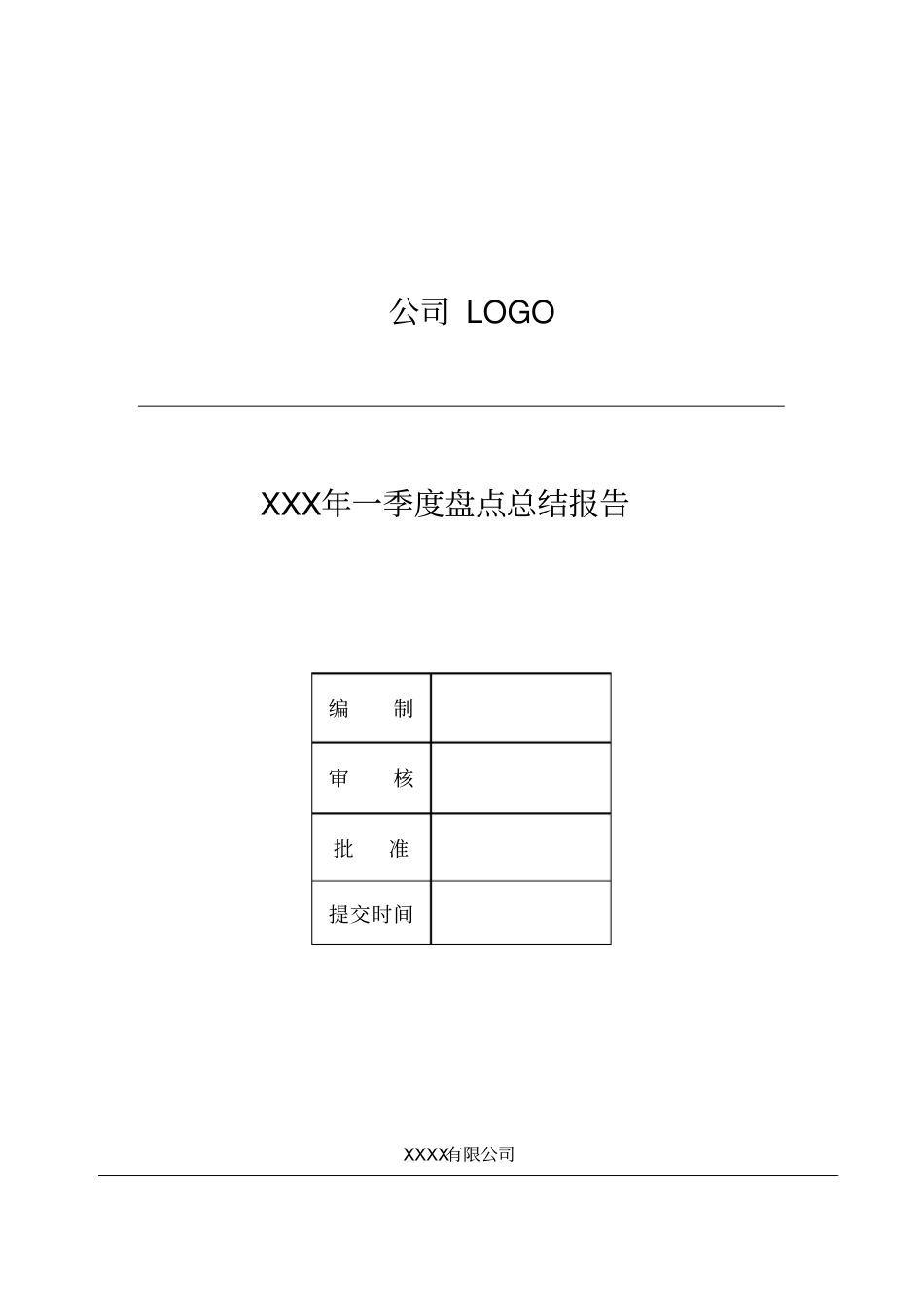 盘点总结报告模板_第1页