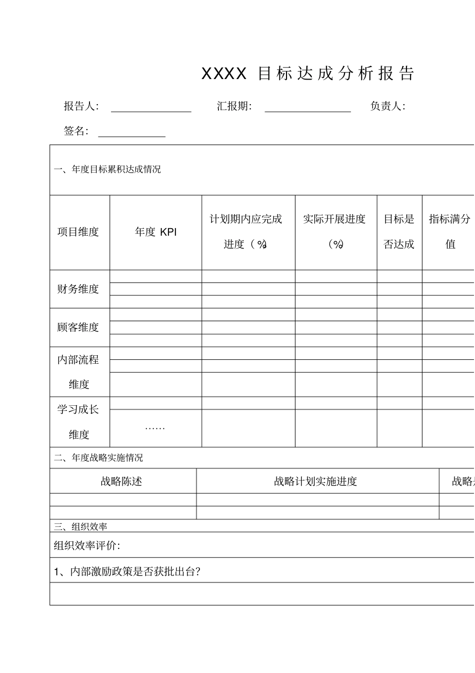 目标达成分析报告模板_第1页