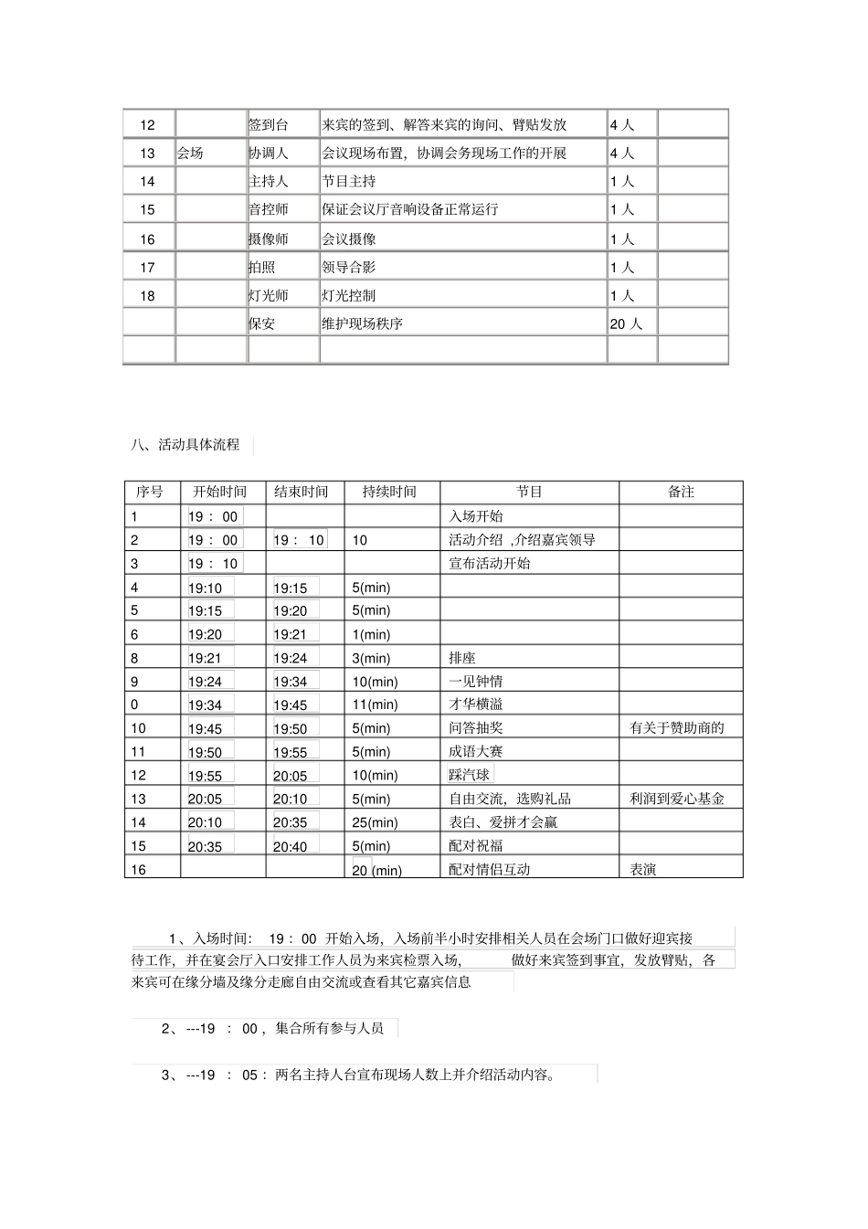 相亲活动策划方案最终版_第3页