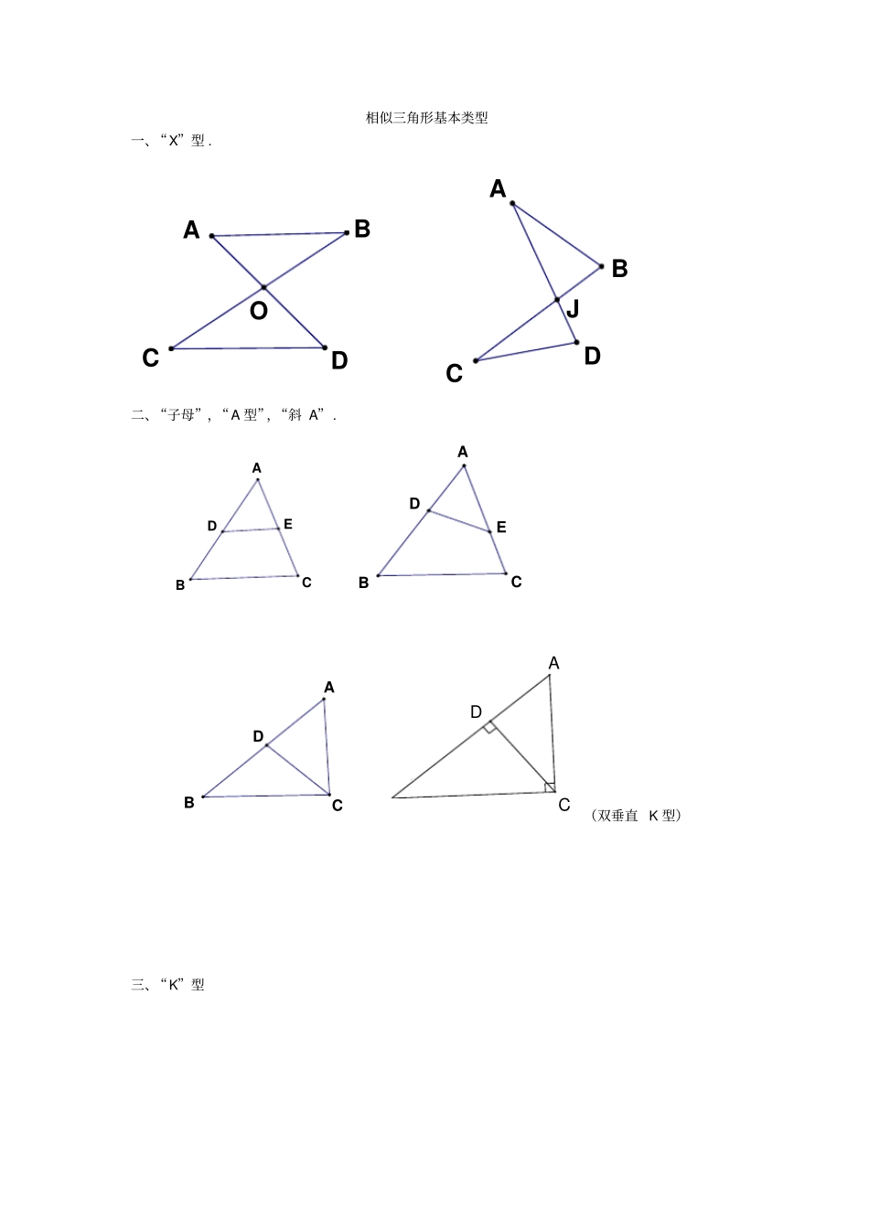 相似三角形基本类型_第1页