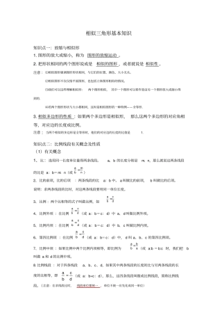 相似三角形最全讲义