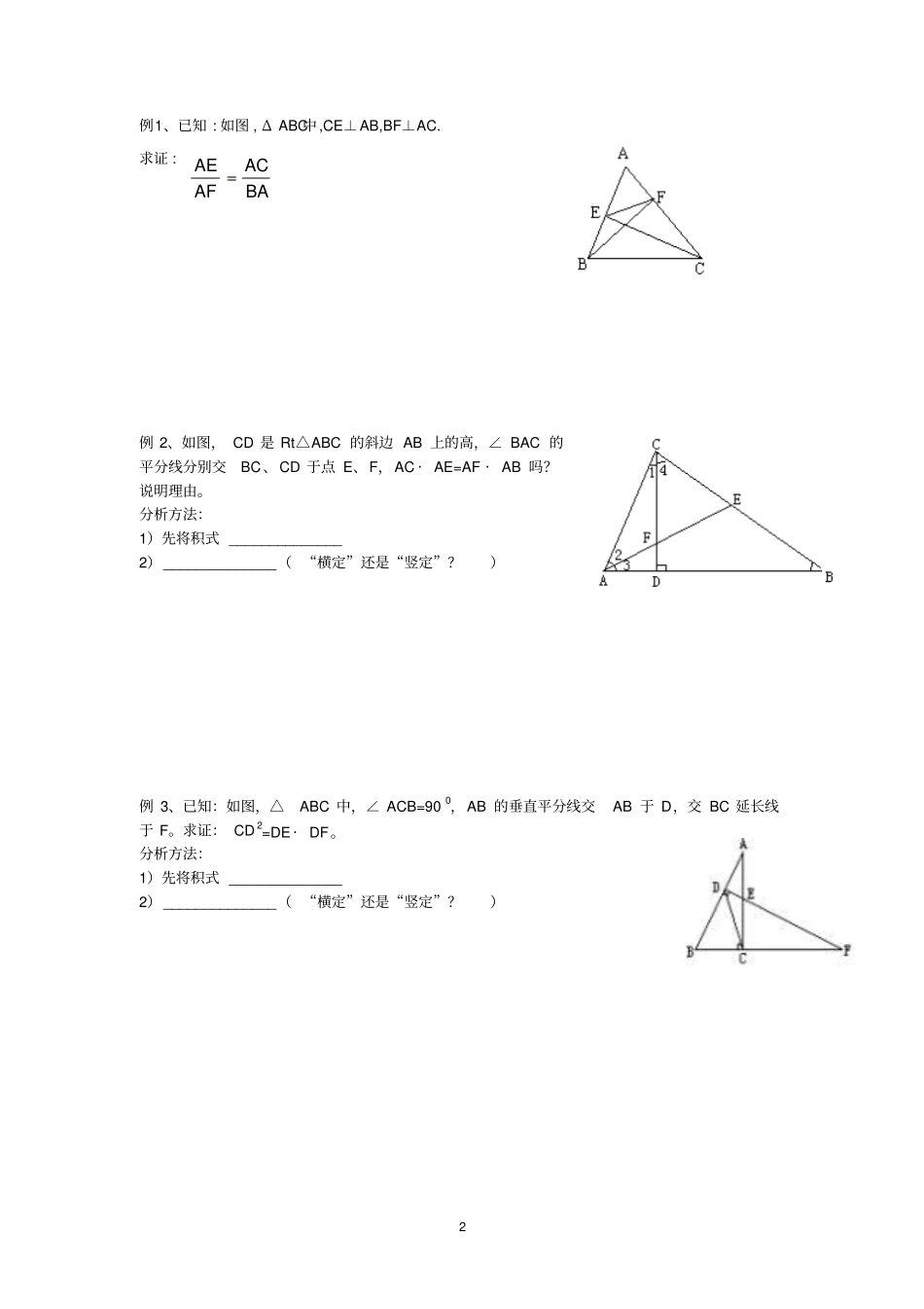 相似三角形的证明_第2页