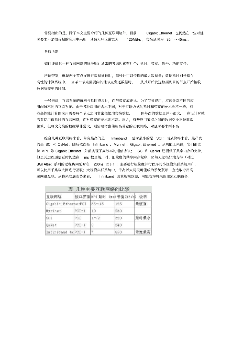 看高性能计算系统中常用的几种内部互联网络_第3页