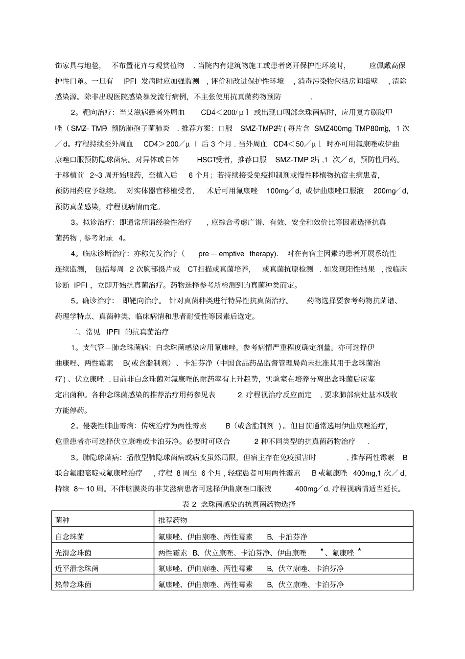真菌感染的诊断标准与治疗原则草案_第3页