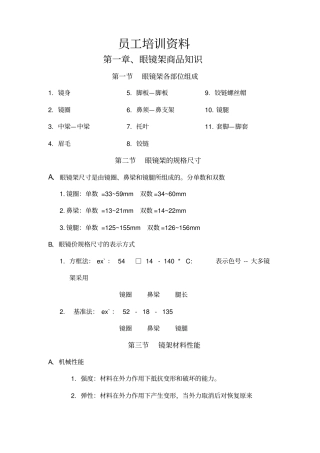 眼镜店员工培训