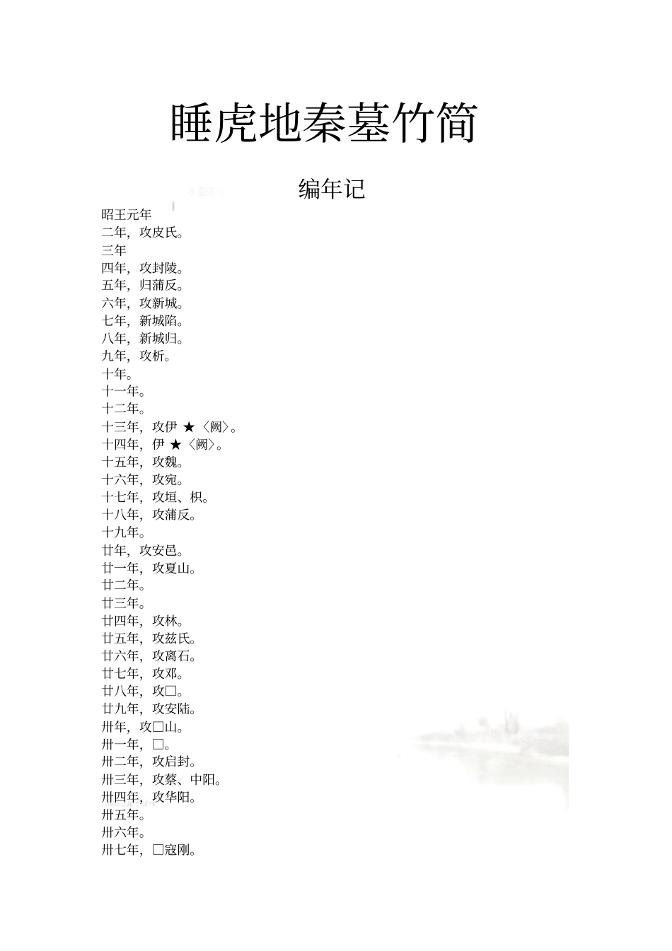 睡虎地秦墓竹简全_第2页