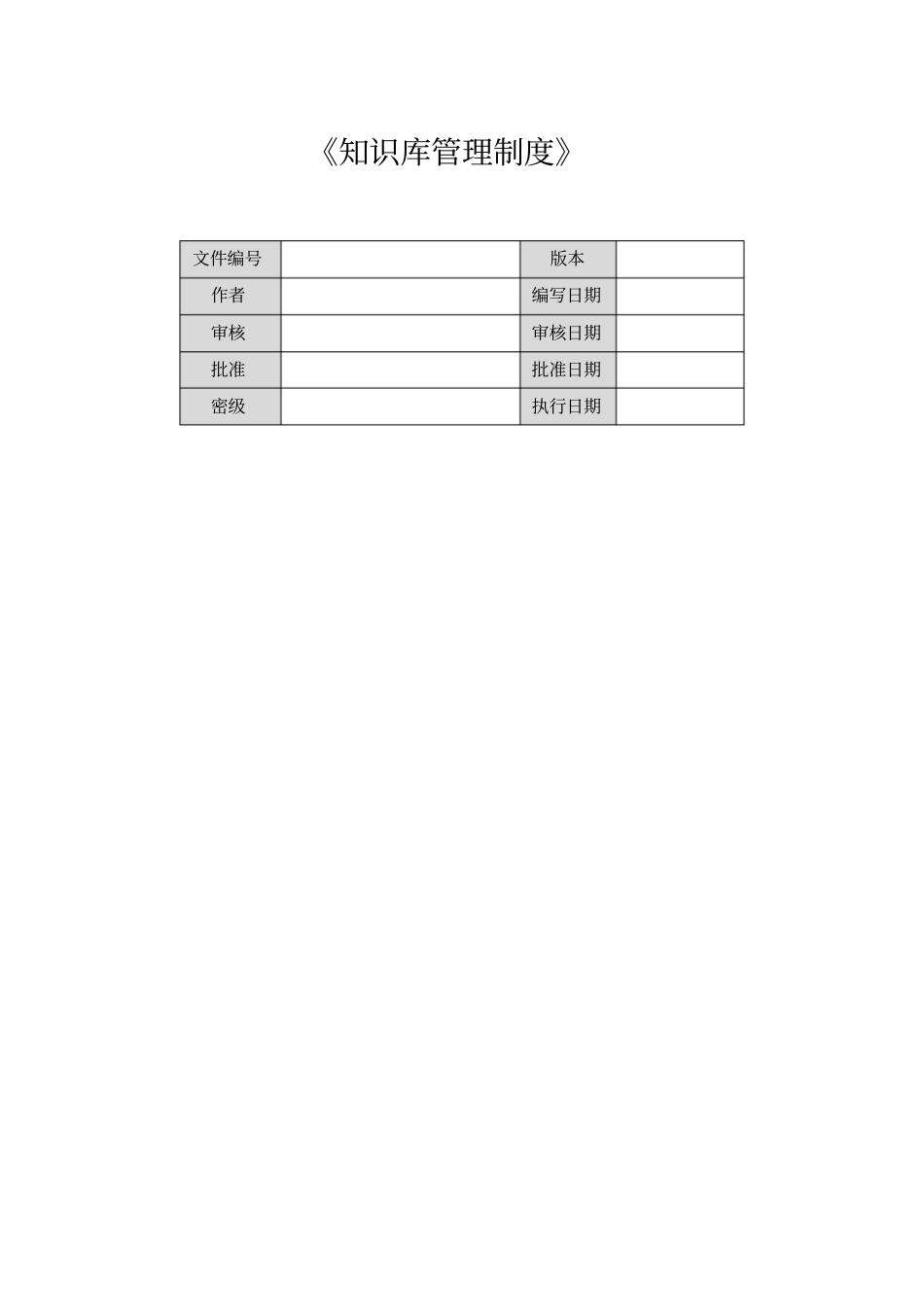 知识库管理制度_第1页