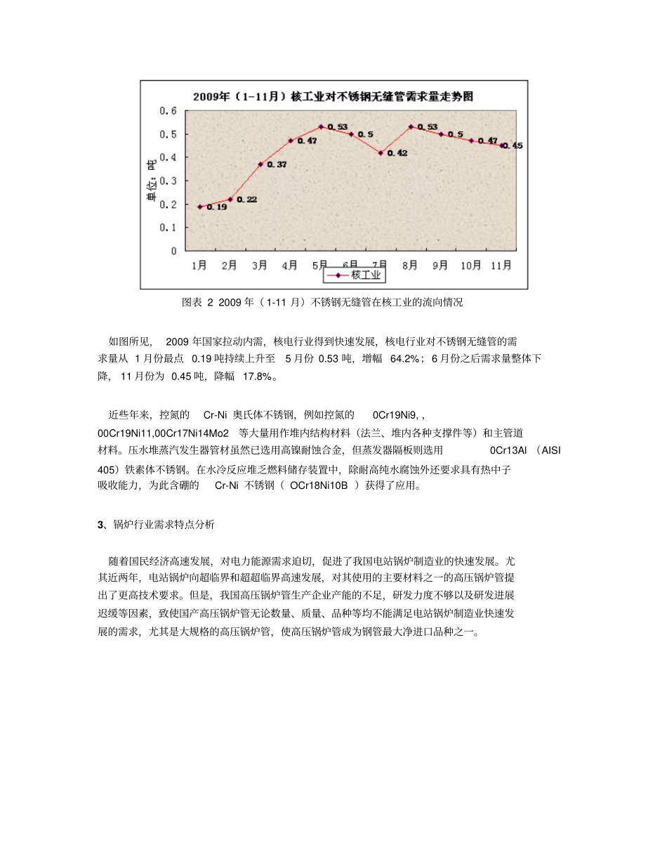石化,核电等各行业对不锈钢无缝管的需求分析_第3页
