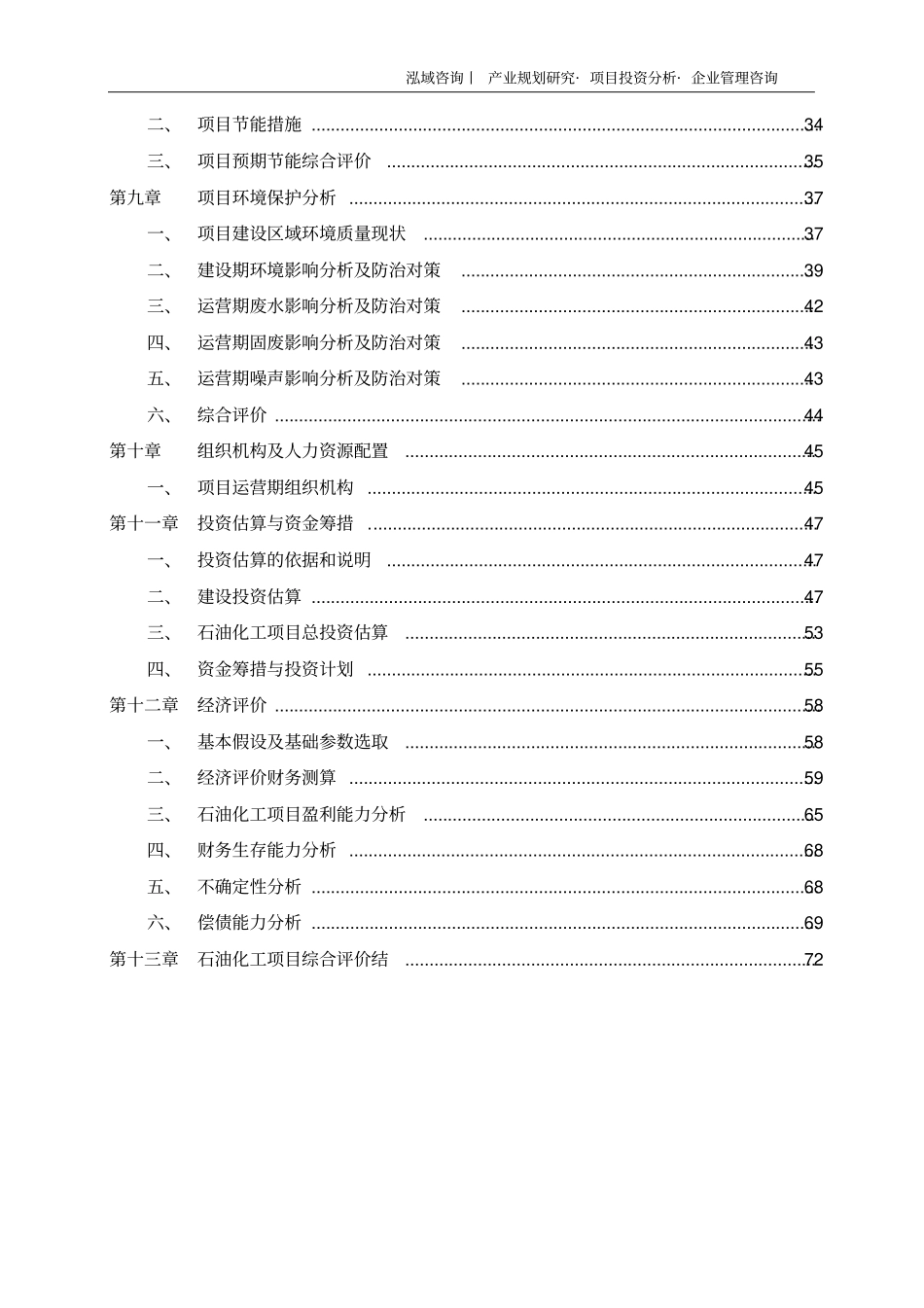 石油化工项目可行性研究报告_第3页