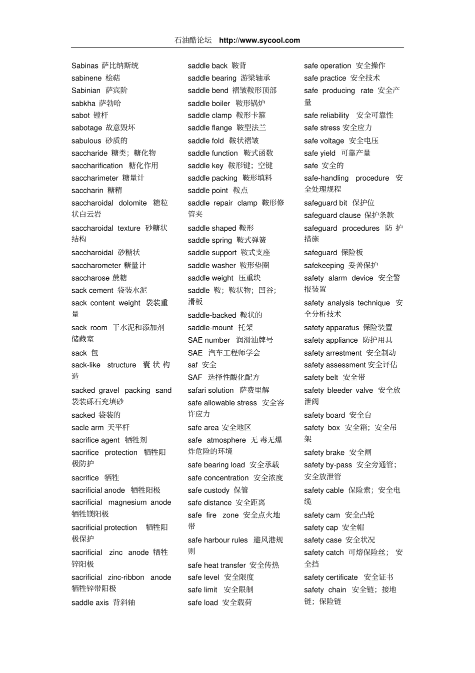 石油词汇英语翻译汇总_第2页