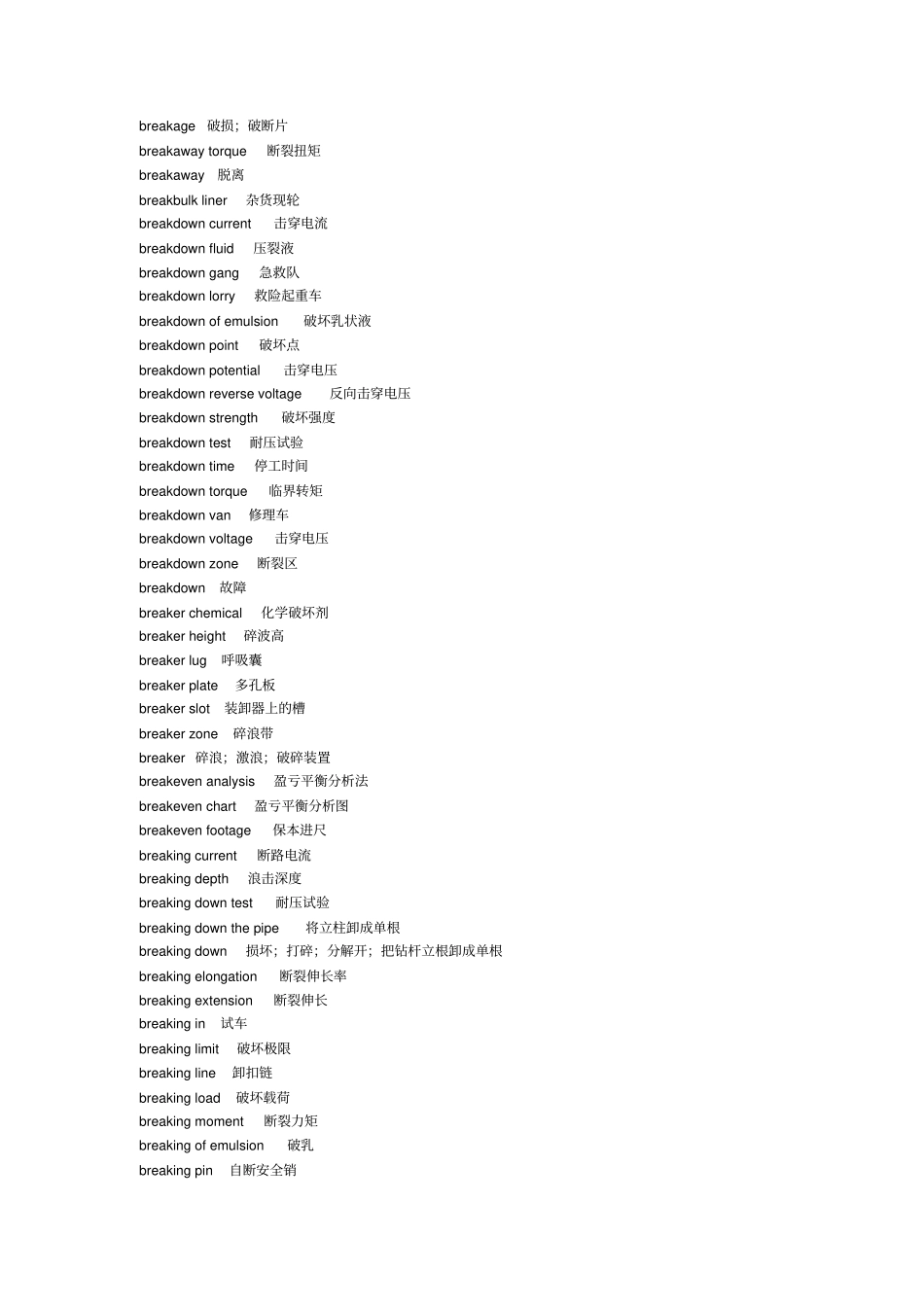 石油英语词汇b5讲解_第2页