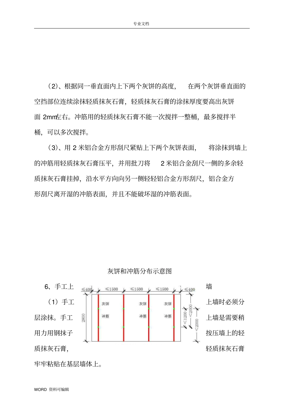 石膏抹灰_技术交底记录_第3页