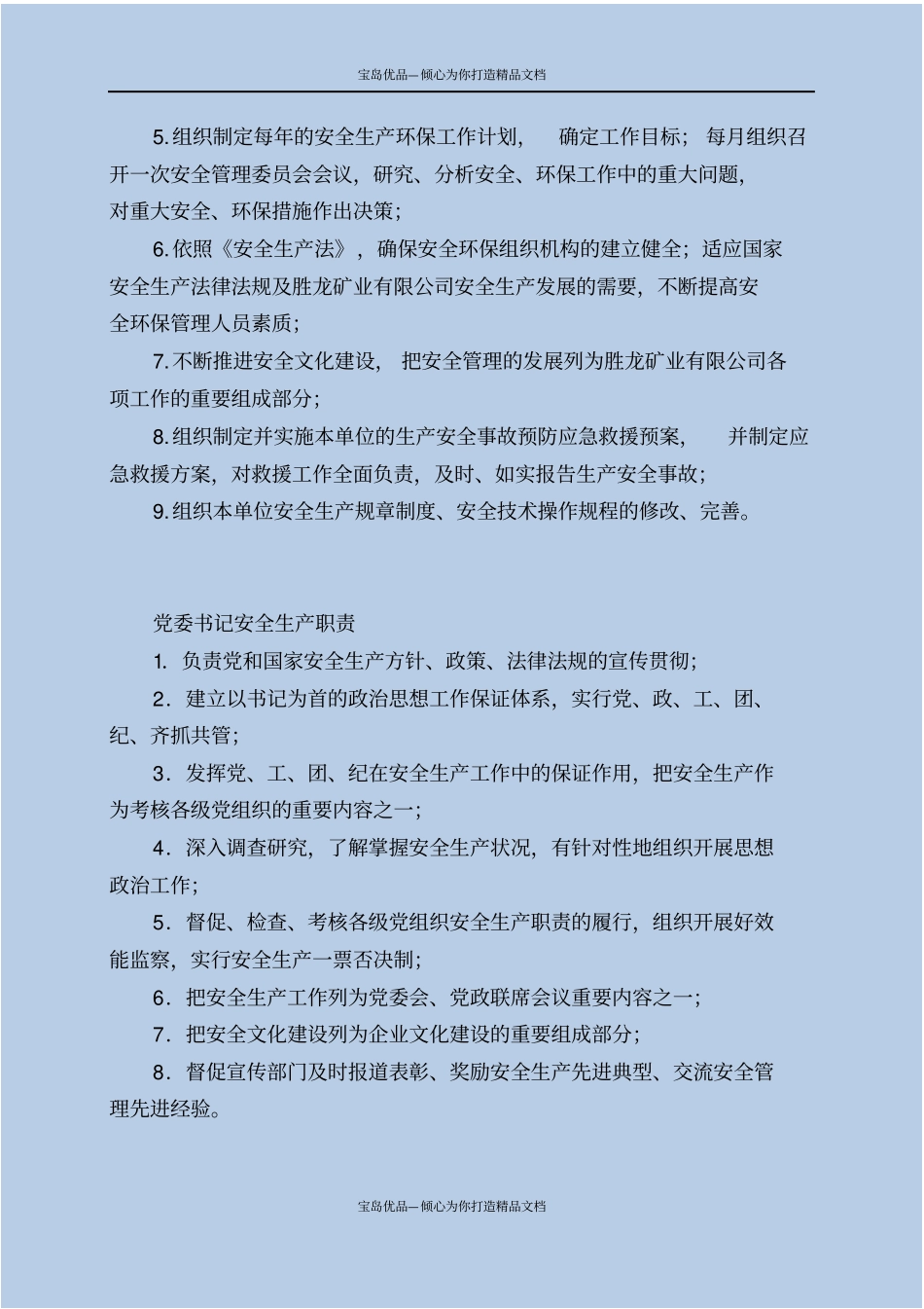 矿业公司安全生产责任制_第3页