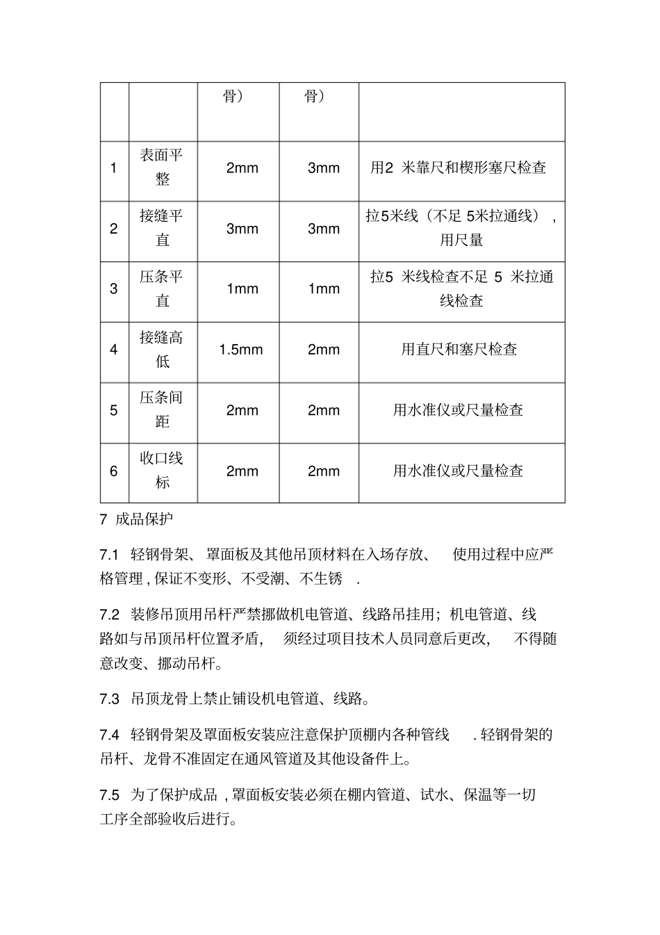 矿棉板吊顶施工方法及验收标准_第3页