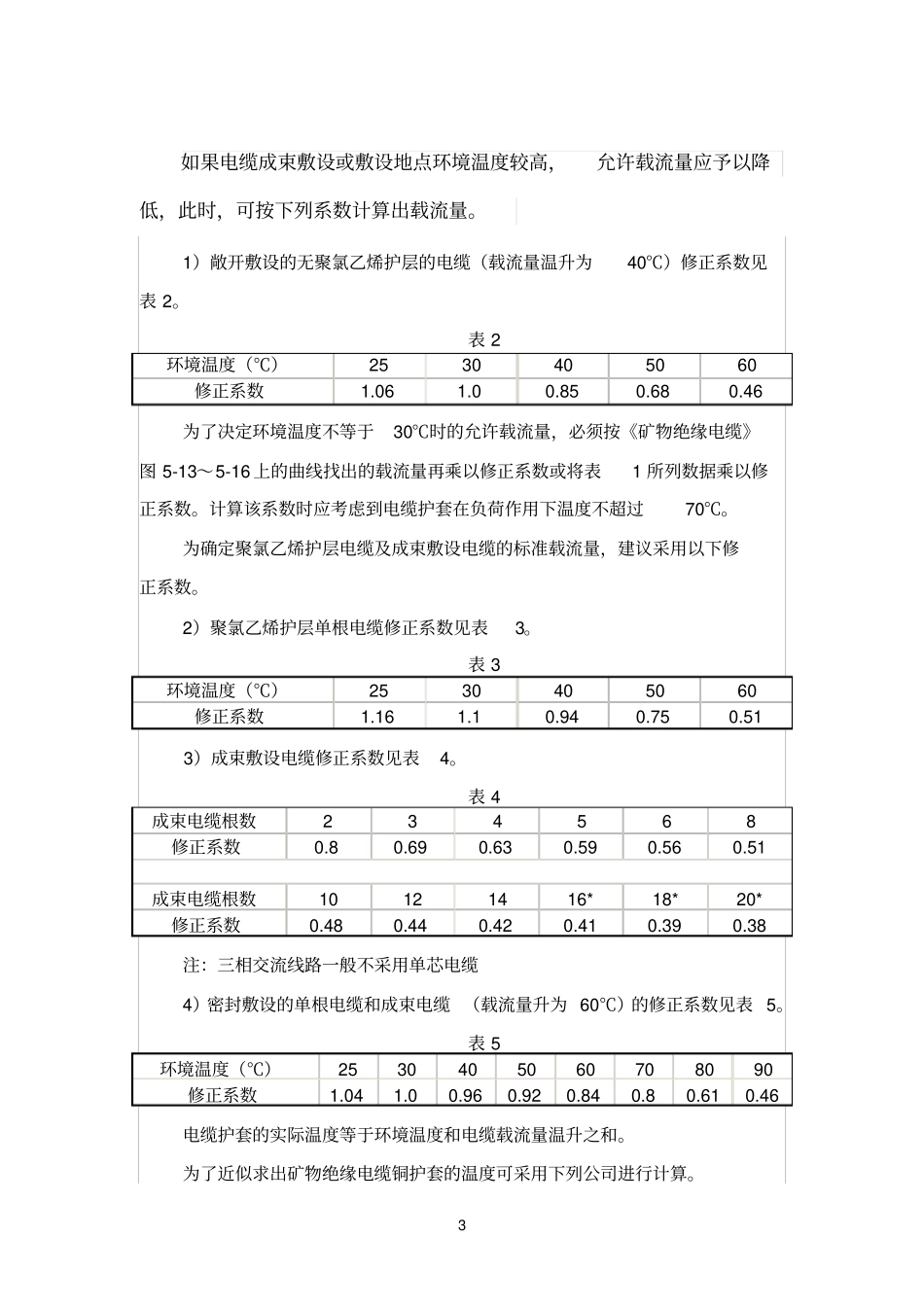 矿物绝缘电缆的载流量_第3页