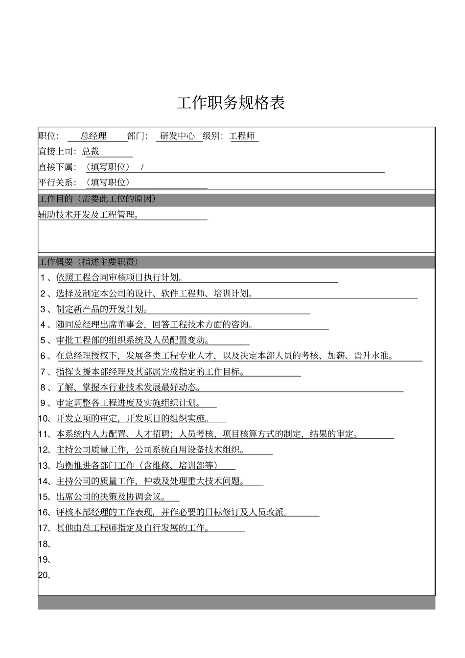 研发中心总经理岗位职责_第1页