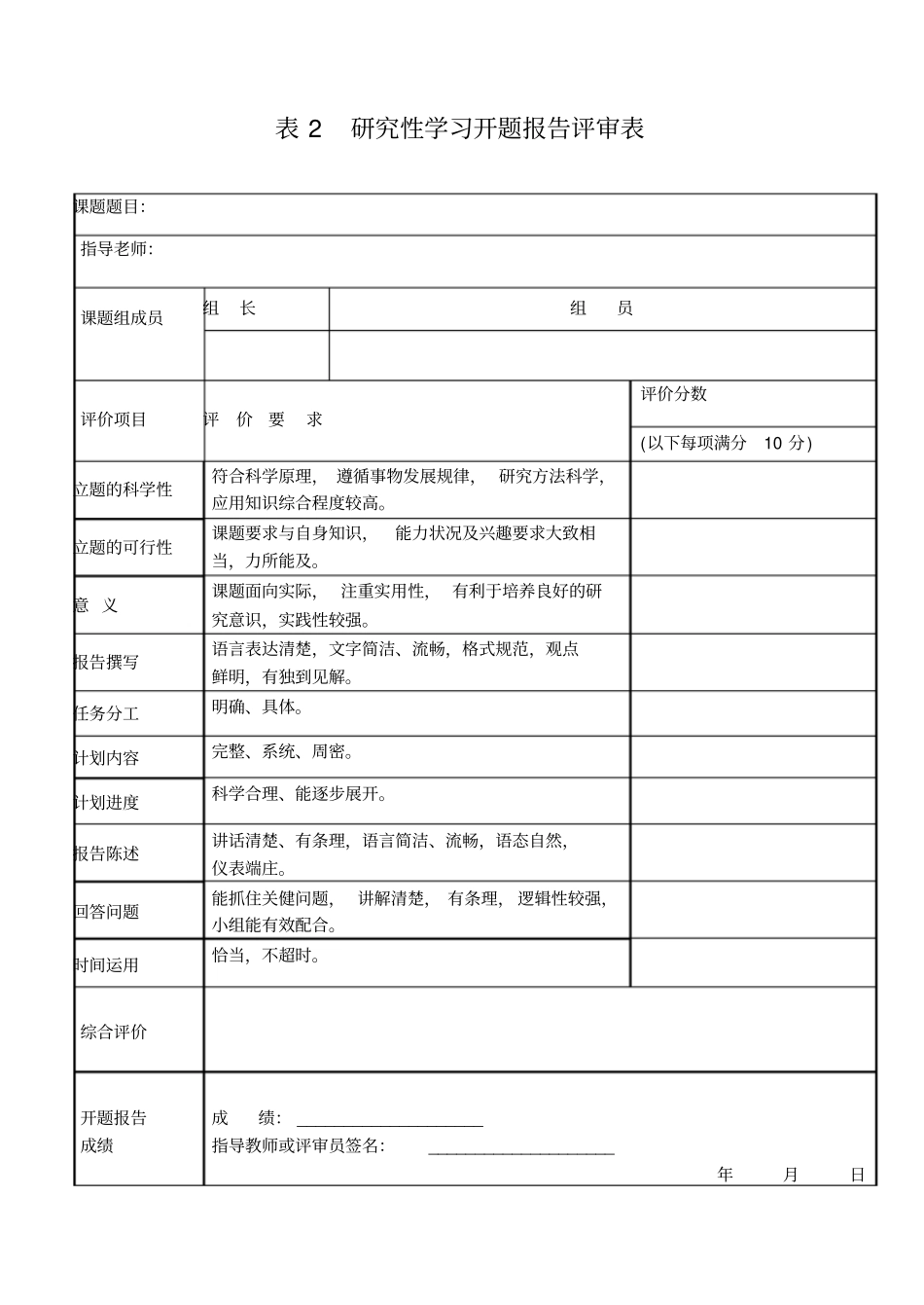 研究性学习过程评价_第2页
