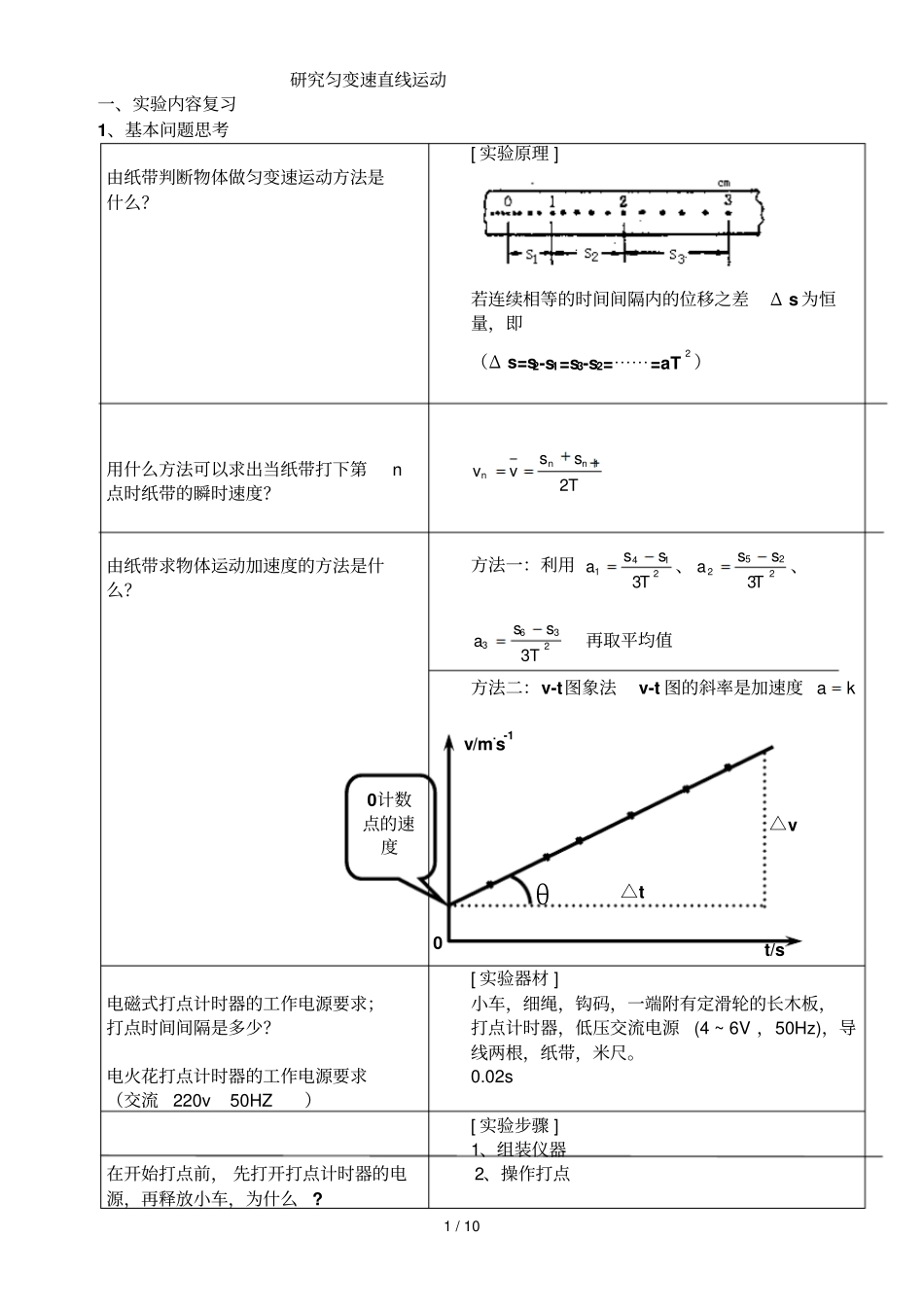 研究报告匀变速直线运动_第1页