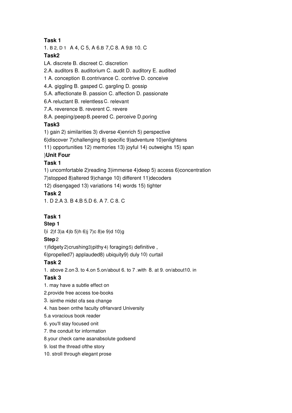 研究生英语综合教程下课后习题答案_第2页