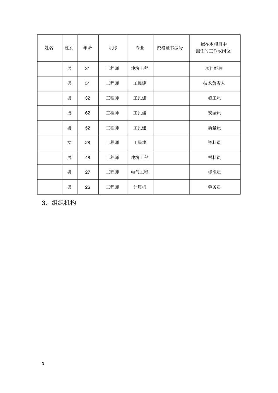 砖混结构施工组织设计文件技术标_第3页
