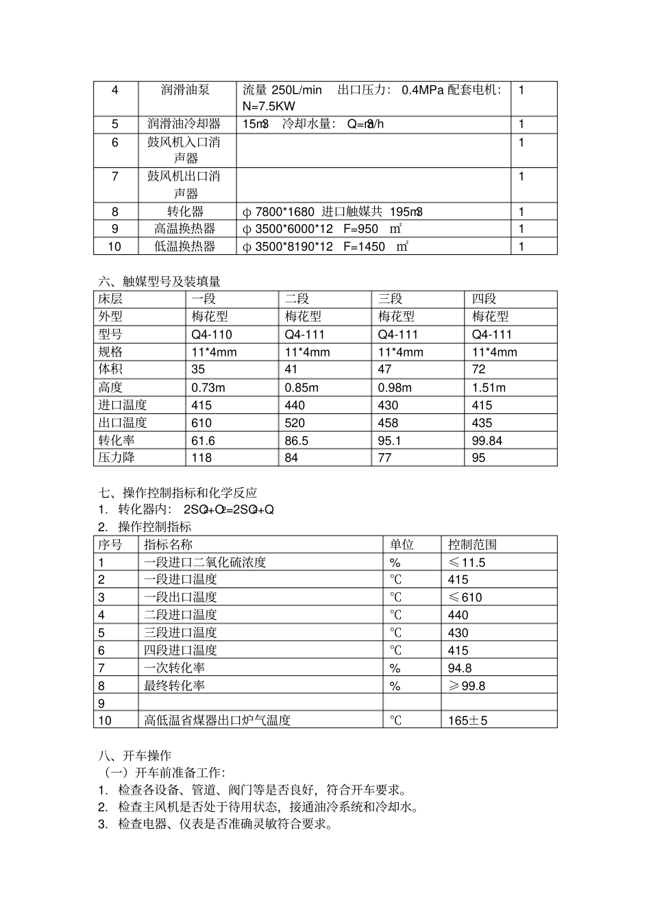硫酸厂转化岗位操作法_第3页