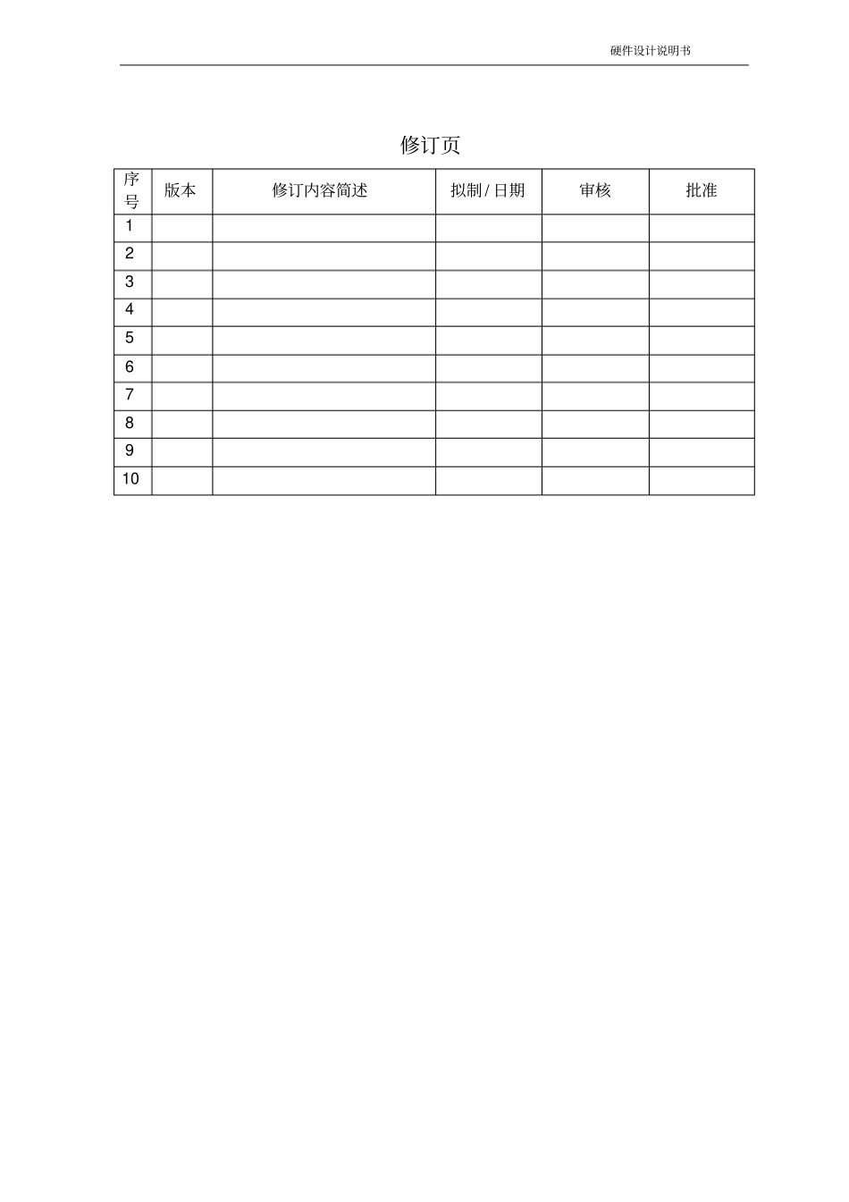 硬件设计说明书—模板分析_第2页
