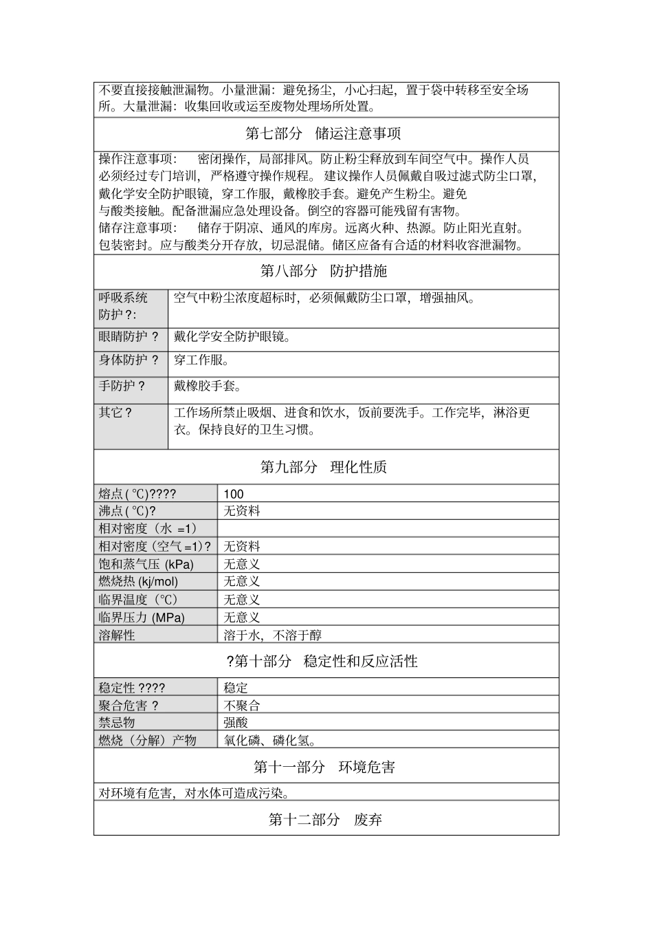 磷酸二氢钠安全技术说明书_第2页