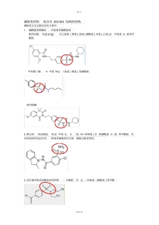 磺胺类过敏不能使用的药物