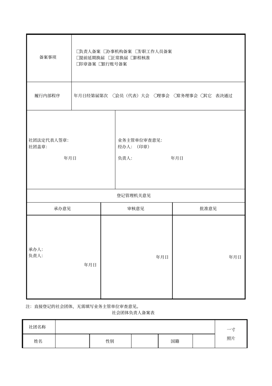 社会团体备案登记申请书_第2页