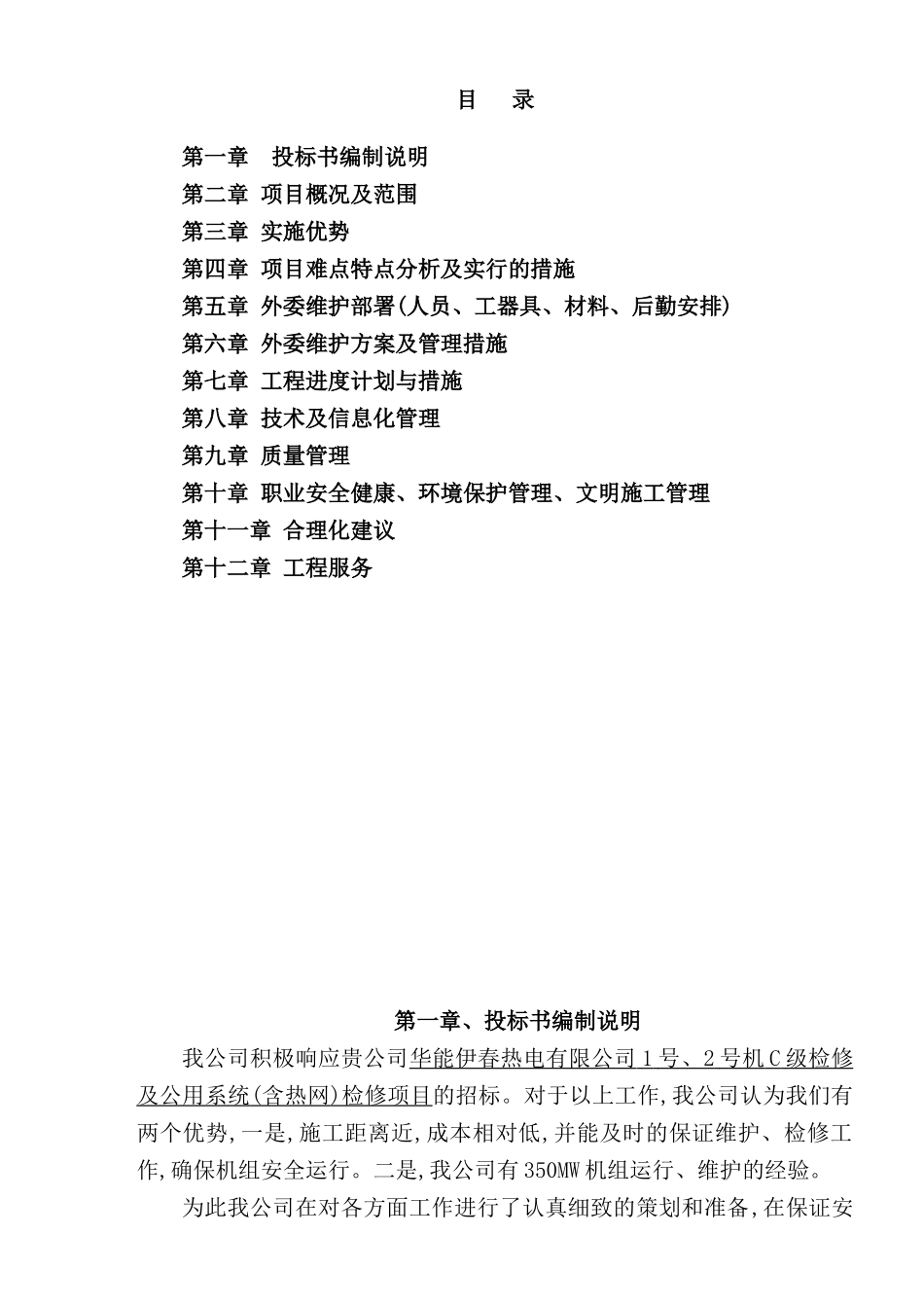 热电有限公司检修及公用系统招标方案_第2页